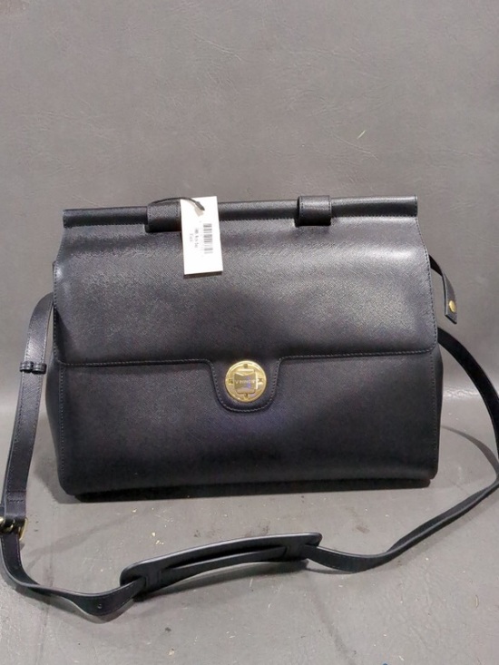 Jemma Handbags - NWT Jemma Emma Work Bag Classic Black Shoulder Bag with Gold Medallion